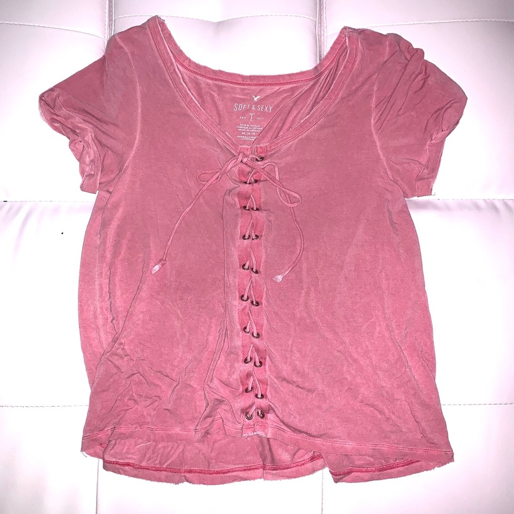 lace up t-shirt